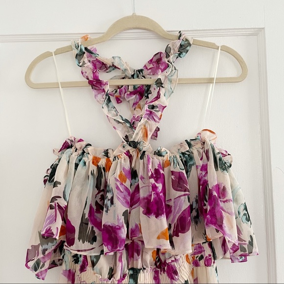 NWT MISA Mila Ruffled Pink Dress sz S - Picture 9 of 14